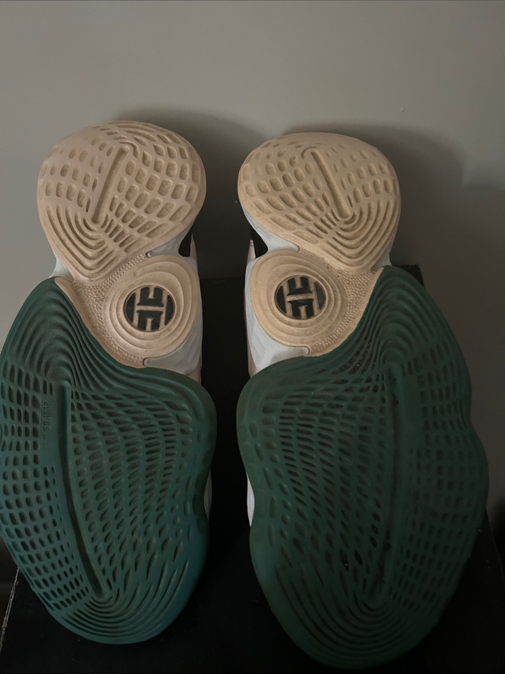 adidas Black and Neon Green Athletic Shoes Harden 4 - Picture 2 of 4